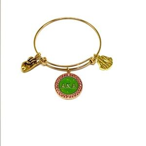 AKA Gold Bangle Charm Bracelet